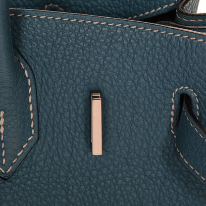 Hermes Togo Birkin 30 Blue Jean 16 of 27