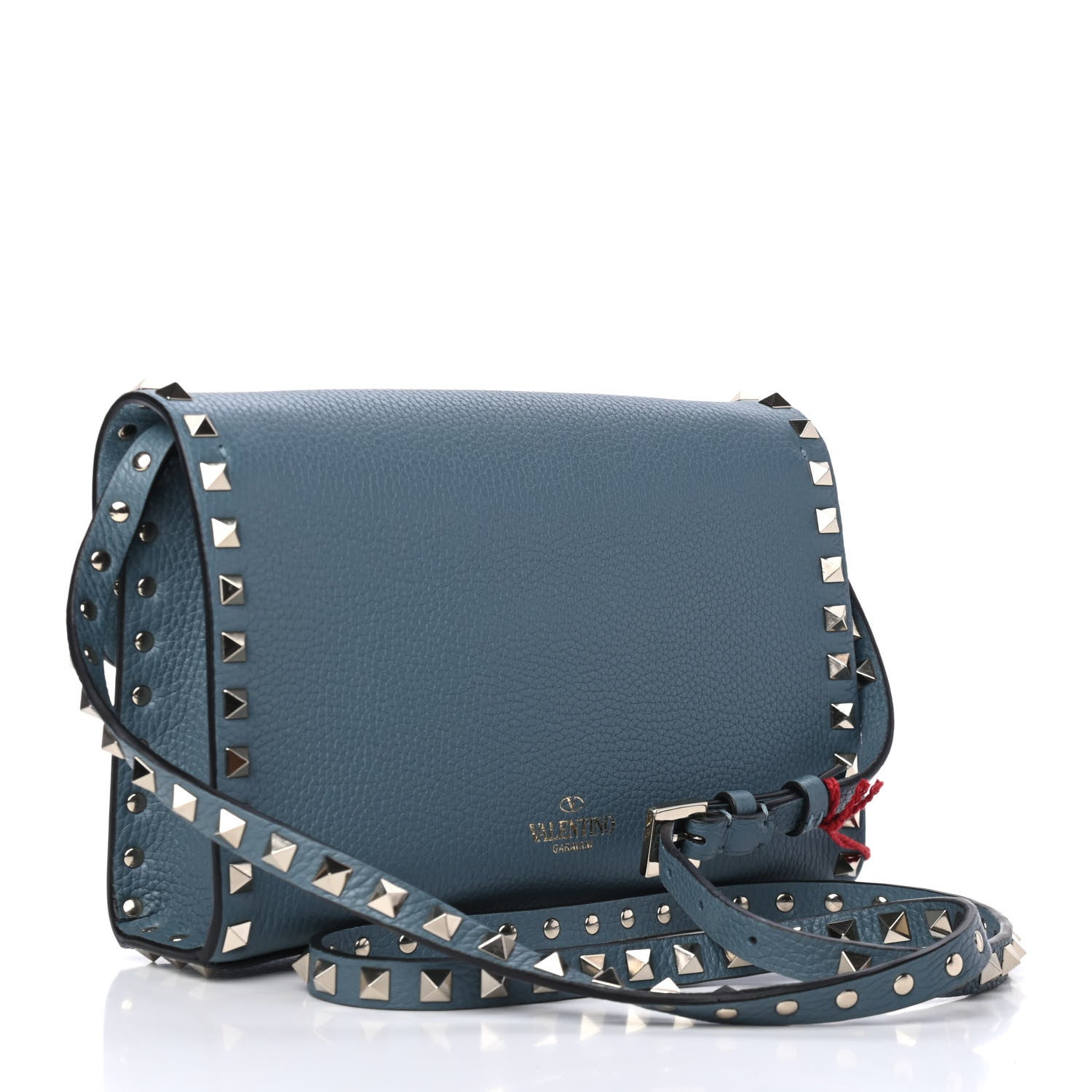 Valentino Garavani Pebbled Calfskin Medium Rockstud Flip Lock Crossbody Bag Amadeus 2 of 4
