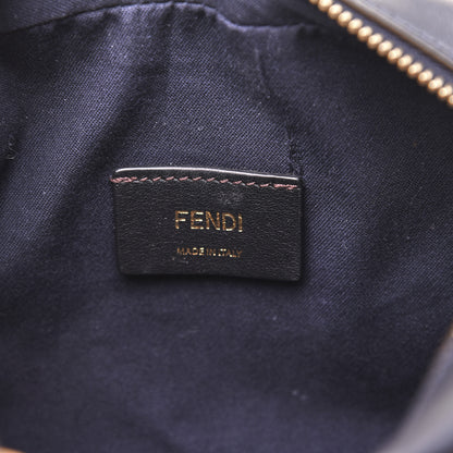 Fendi Vitello Century Matte Stamp Patch Bi-Color Mini Camera Case Blue Notte Amido Pink 8 of 13