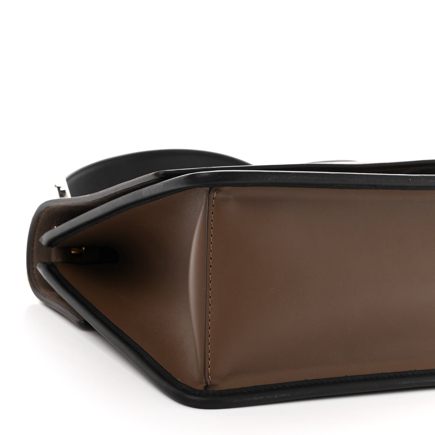 Fendi Vitello Century F is Fendi Bi-Color FF 1974 Embossed Kan I Shoulder Bag Maya Black 9 of 10