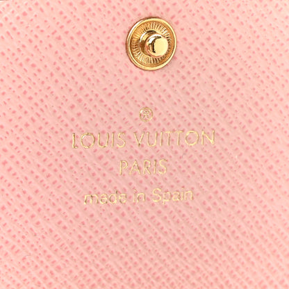 Louis Vuitton Damier Azur Rosalie Coin Purse Rose Ballerine 6 of 11
