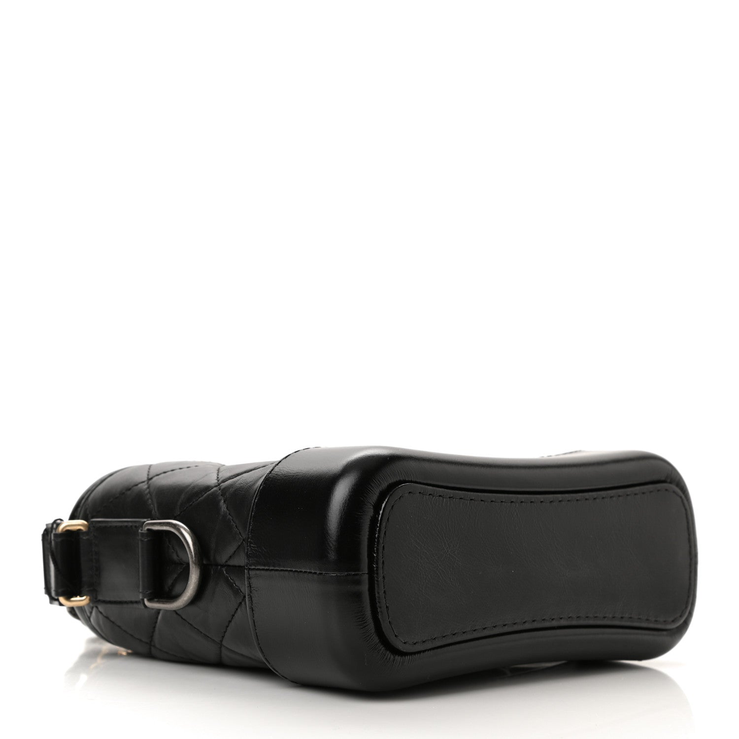 Chanel Aged Calfskin Quilted Small Gabrielle Hobo Black 4 of 11