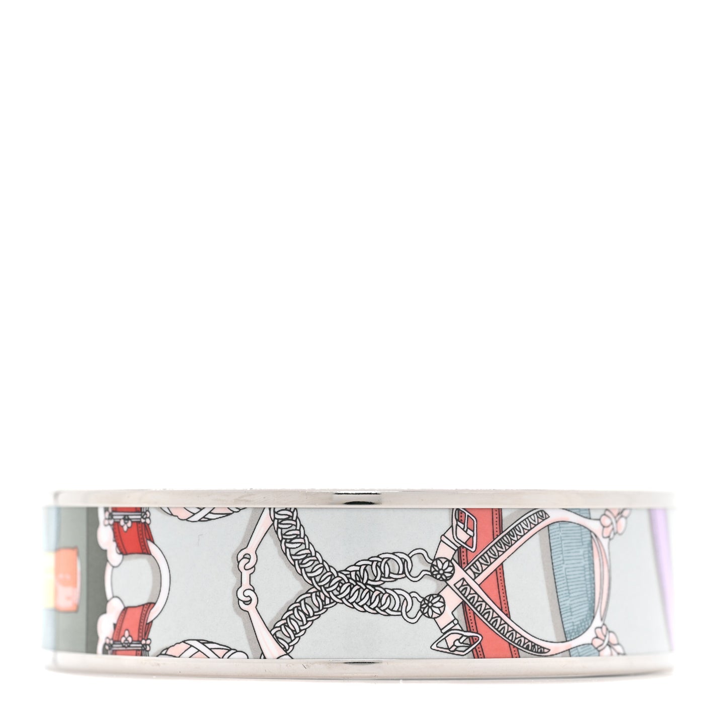Enamel Printed Wide Cavald'Or Bracelet 70 Romantique