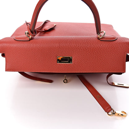 Hermes Togo Kelly Retourne 35 Vermillion 13 of 41