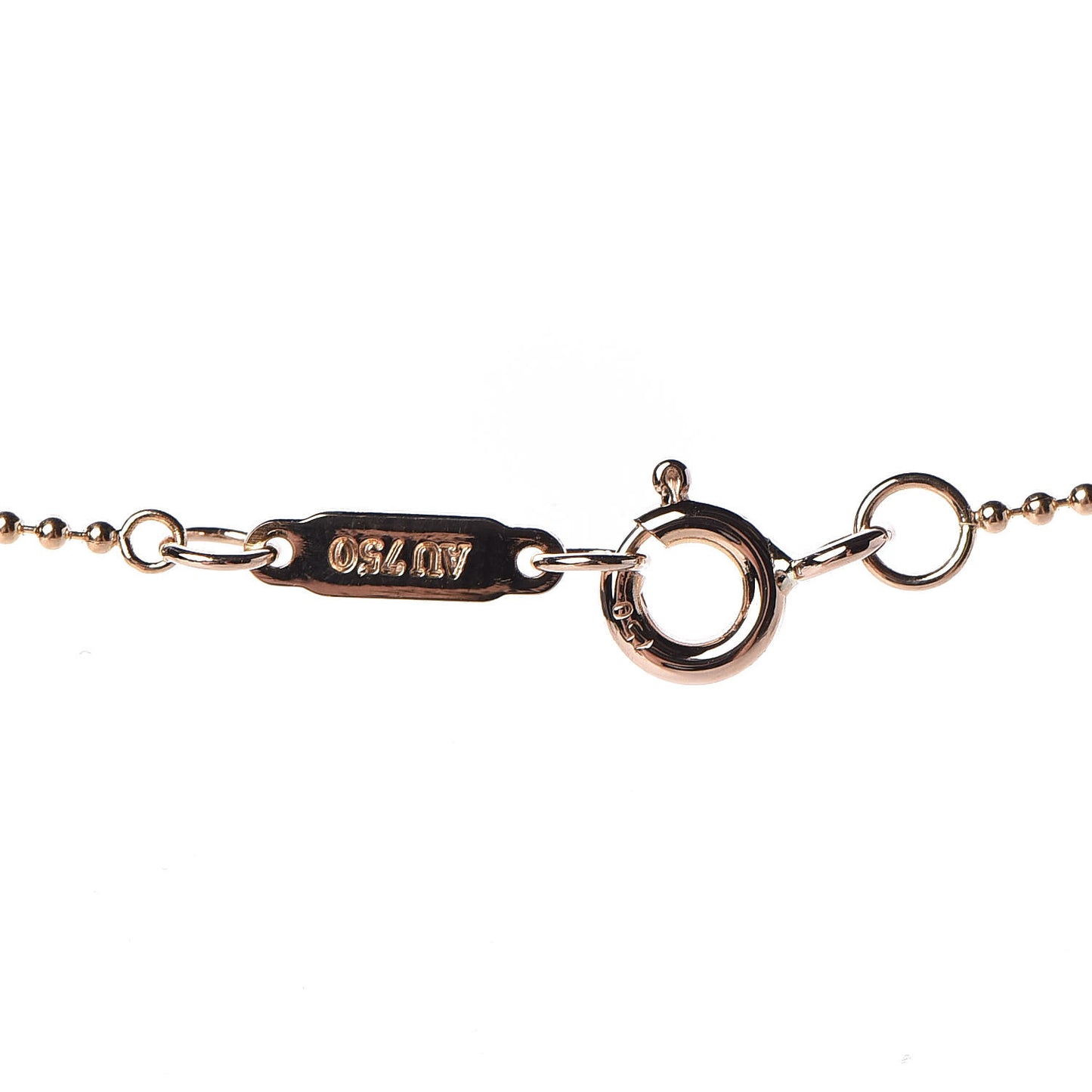 18K Rose Gold Diamond Crown Key Pendant Necklace