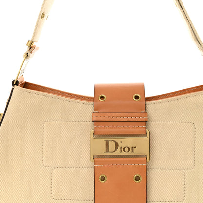 Christian Dior Canvas Street Chic Large Columbus Ave Beige 8 of 16