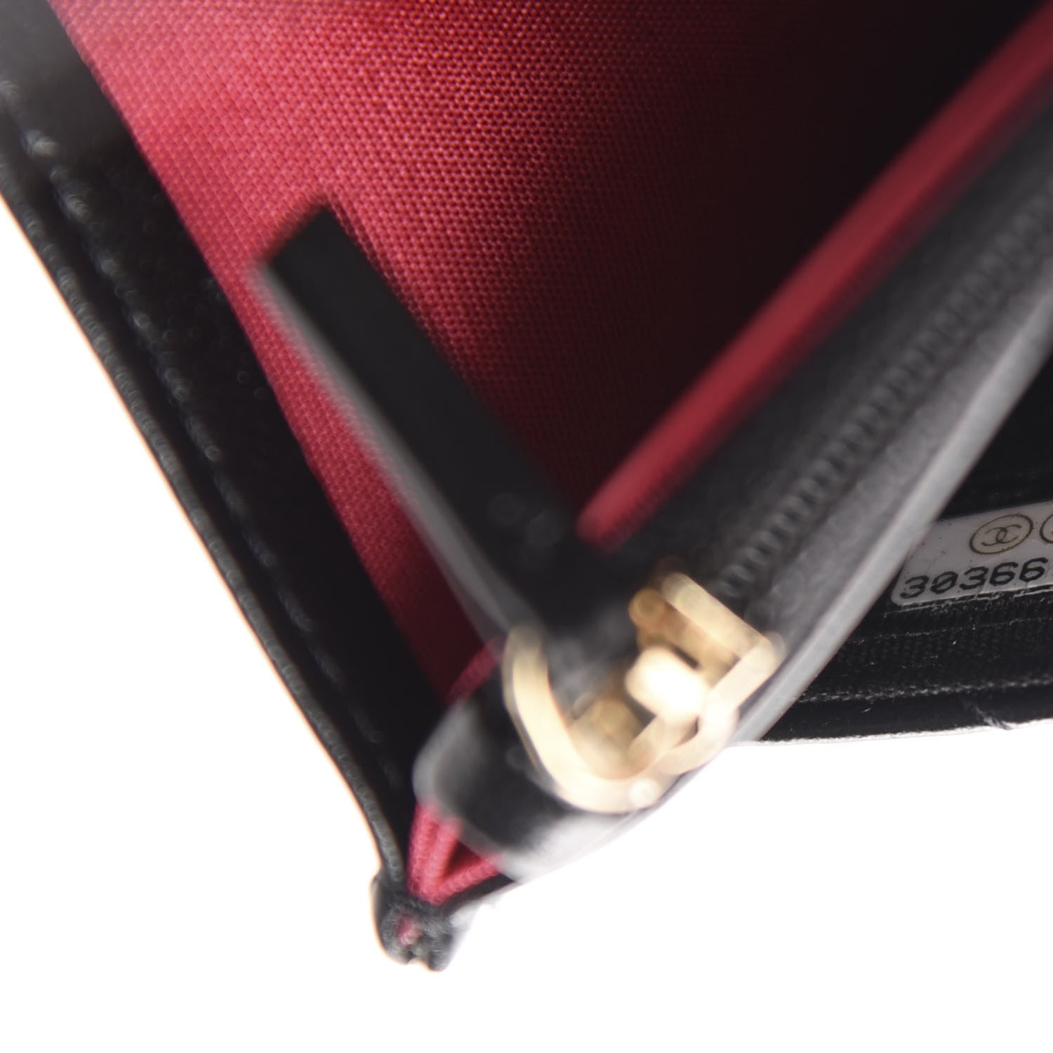 Chanel Lambskin Quilted Running Chain Wallet On Chain WOC Black 11 of 13