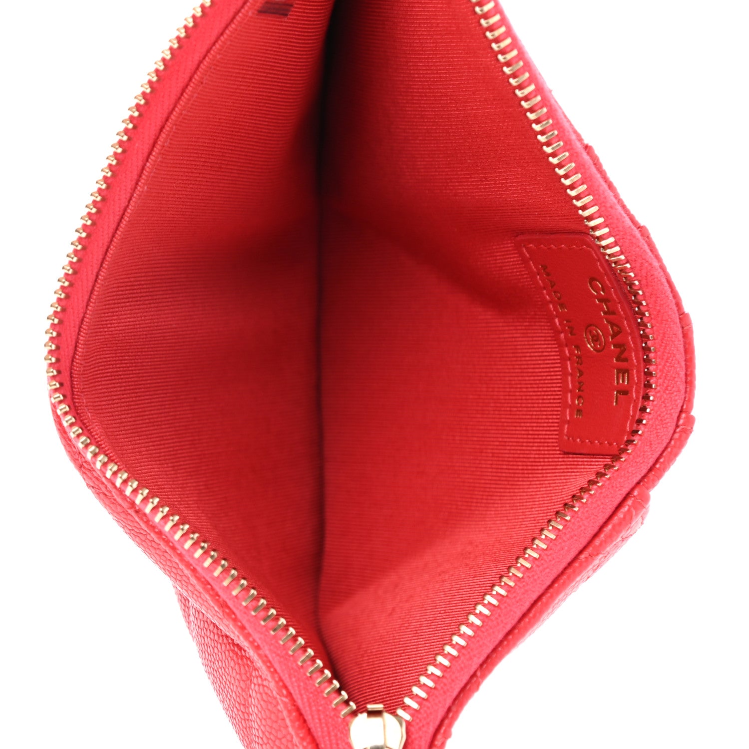 Chanel Caviar Quilted Classic iPhone Pouch Red 5 of 8