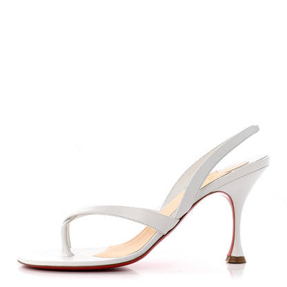 Christian Louboutin Kid Taralita 85 Thong Sandals 41.5 White 1 of 10