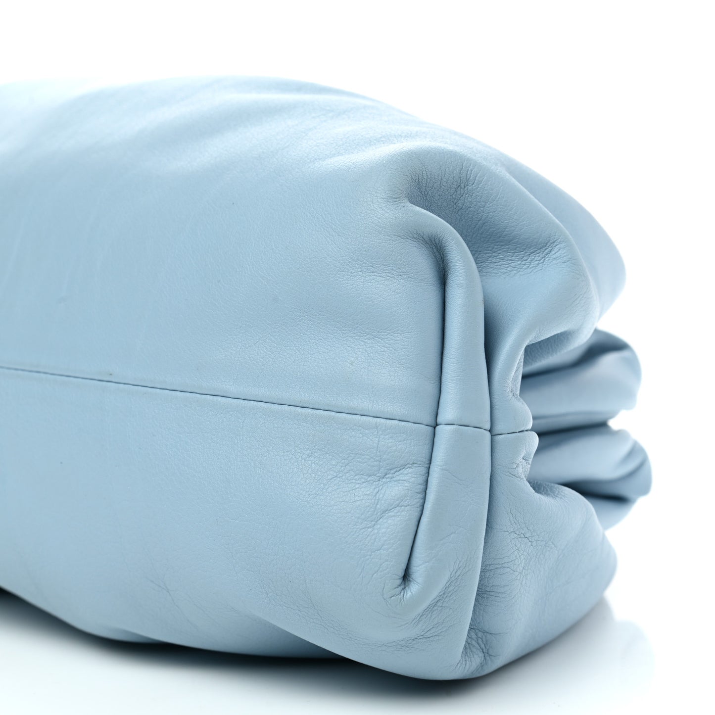 Smooth Butter Calf The Pouch Oversized Clutch Ice