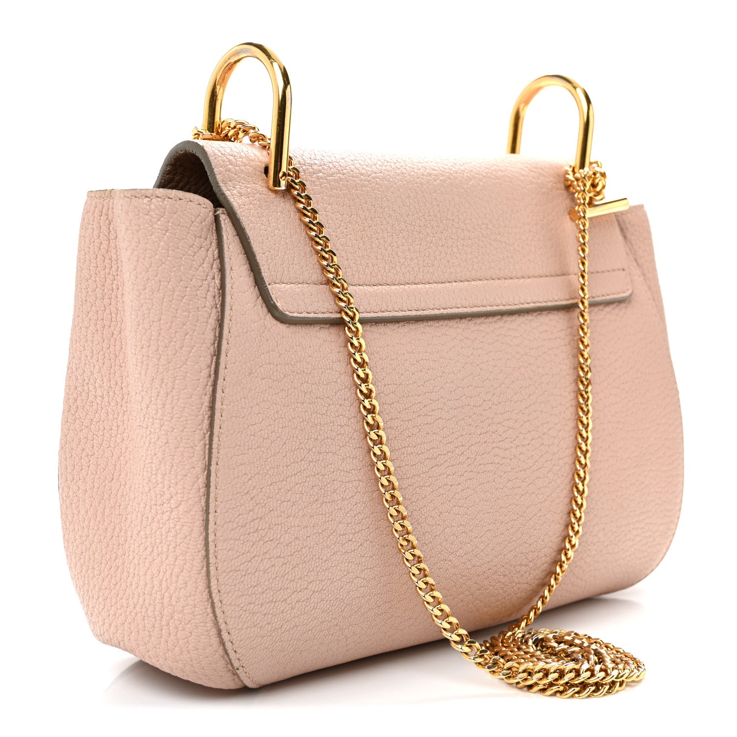 Chloe Grained Lambskin Drew Shoulder Bag Cement Pink Cement Pink 3 of 11