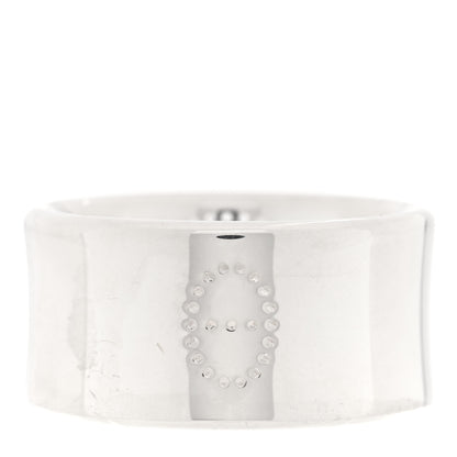 Hermes Sterling Silver GM Eclipse Ruban Ring 55 7.25 3 of 6