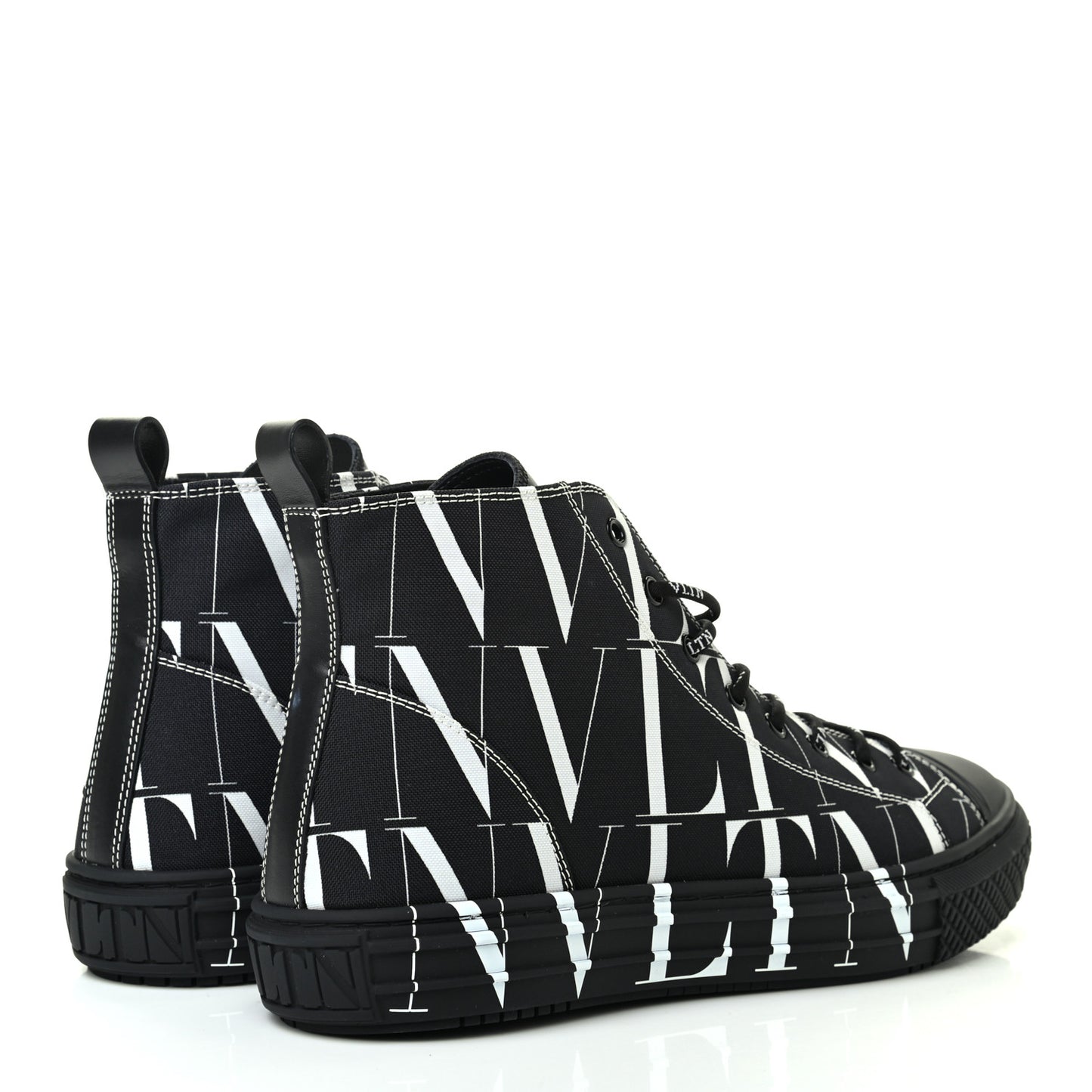 Fabric VLTN Mens Times Giggies High Top Sneakers 43 Black