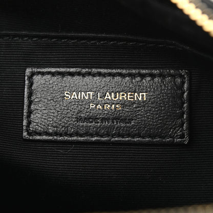 Saint Laurent Calfskin Matelasse Monogram Lou Camera Bag Black 6 of 9