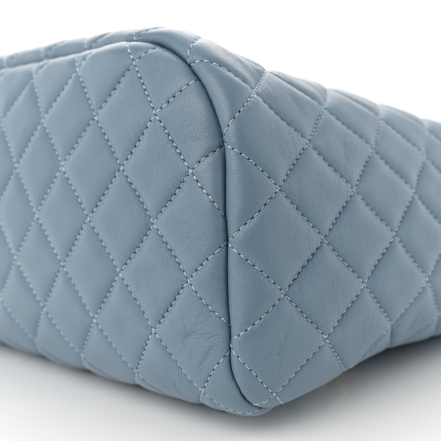 Lambskin Quilted Large Urban Spirit Backpack Light Blue
