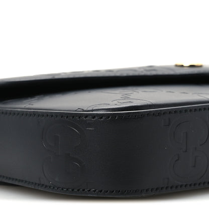 Gucci Gilbert Calfskin GG Super Mini Shoulder Bag Black 9 of 10