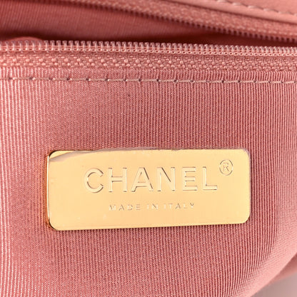 Chanel Goatskin Quilted Medium Chanel 19 Flap Light Pink 6 of 10