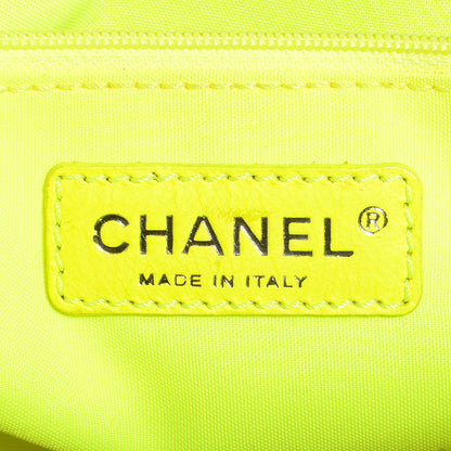 Chanel Patent Day Glo Flap Bag Black 6 of 7
