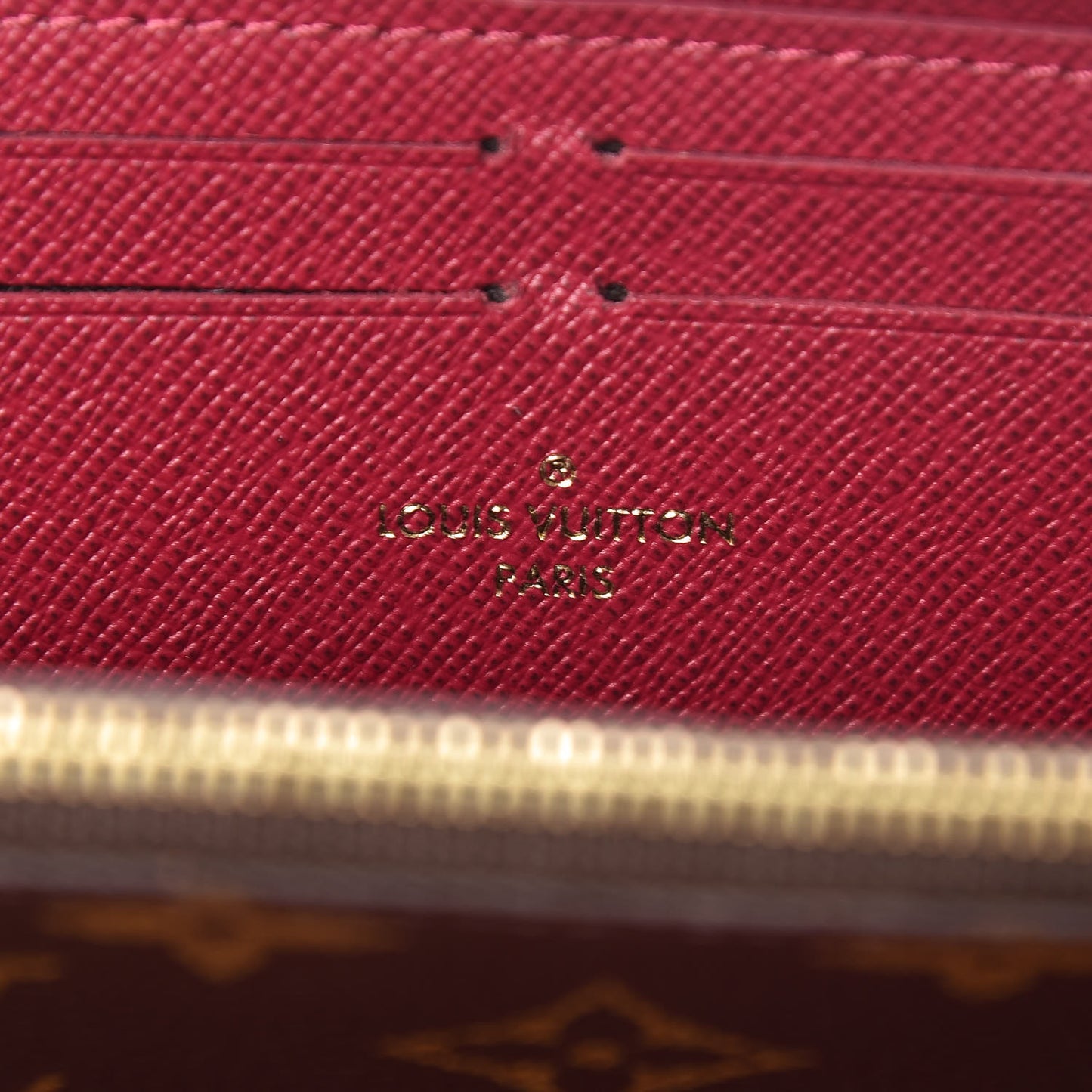 Monogram Clemence Wallet Fuchsia