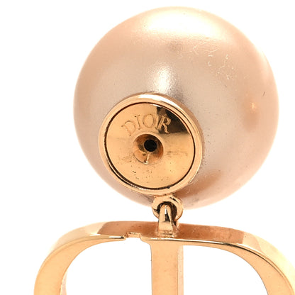 Christian Dior Metal Pearl Tribales Earrings Pink Gold 4 of 5