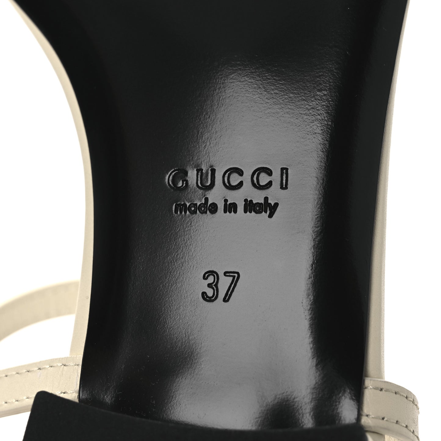 Sierra Calfskin Signoria Thong Sandals 37 New Ivoire