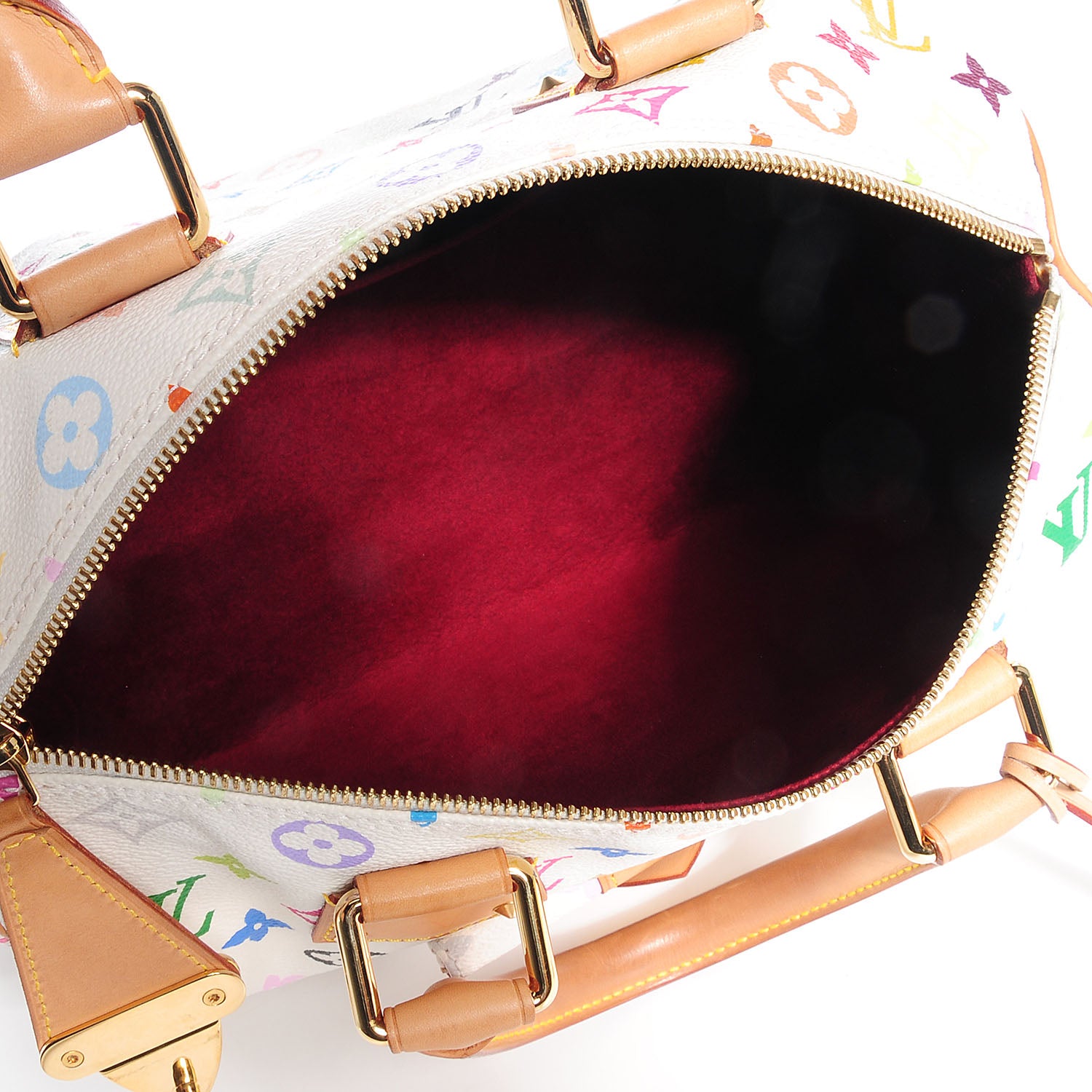 Louis Vuitton Monogram Multicolor Speedy 30 White 5 of 7