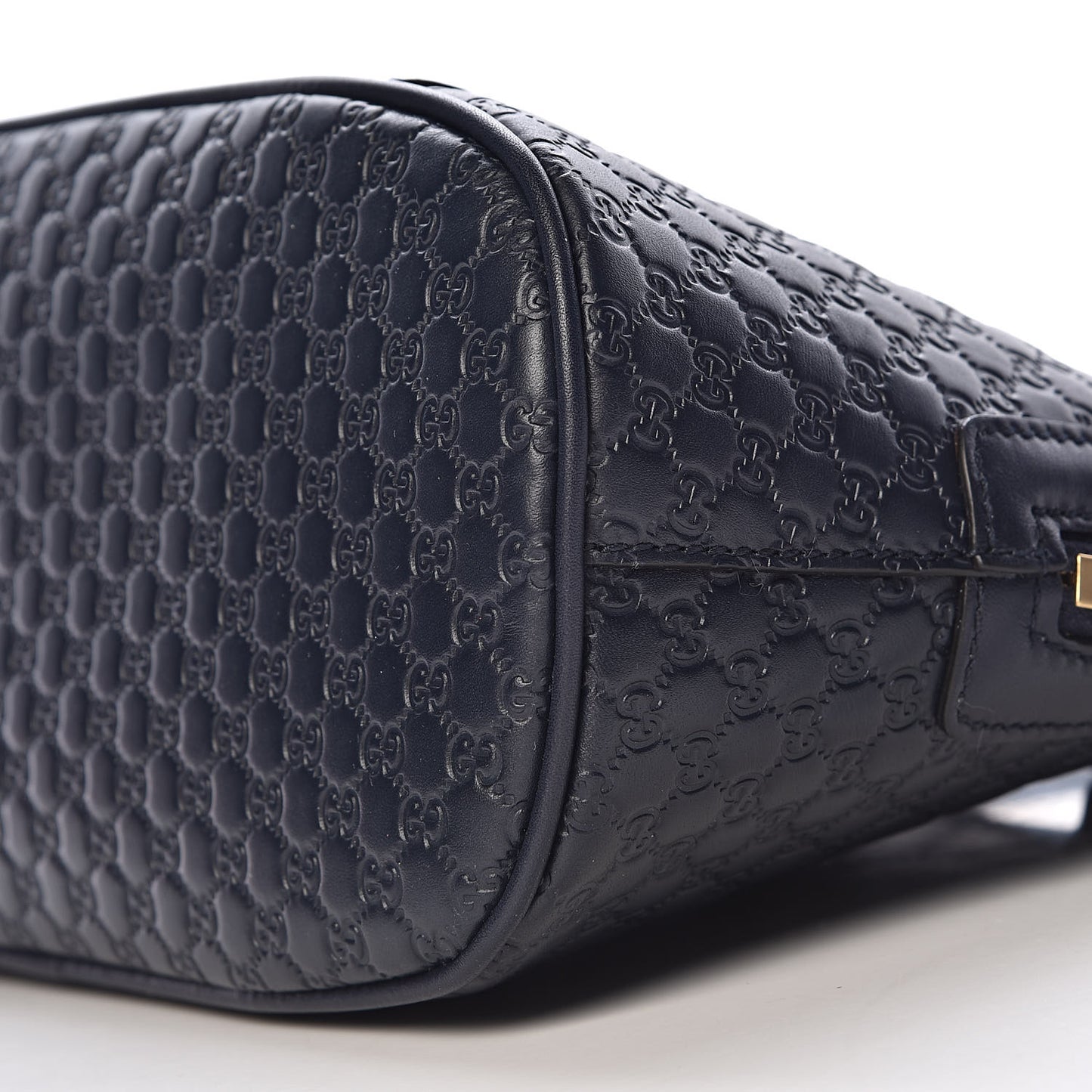 Soft Microguccissima Mini Dome Bag Blue