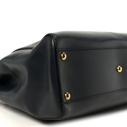 Fendi Vitello Morgan Shiny Nappa Medium Peekaboo Iconic Satchel Lavagna Lago 11 of 12