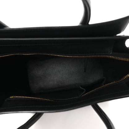 Celine Smooth Calfskin Micro Luggage Black 5 of 9