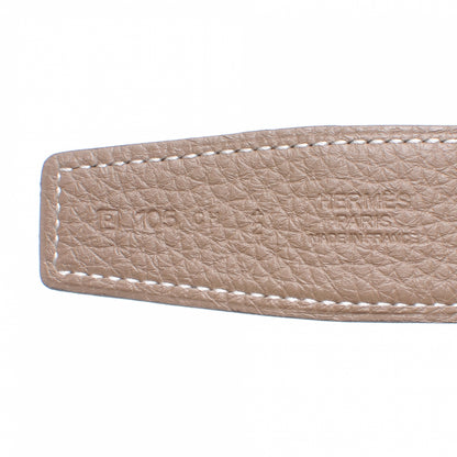 Hermes Togo Box Reversible Constance 32mm H Belt 105 Etoupe and Noir 4 of 5