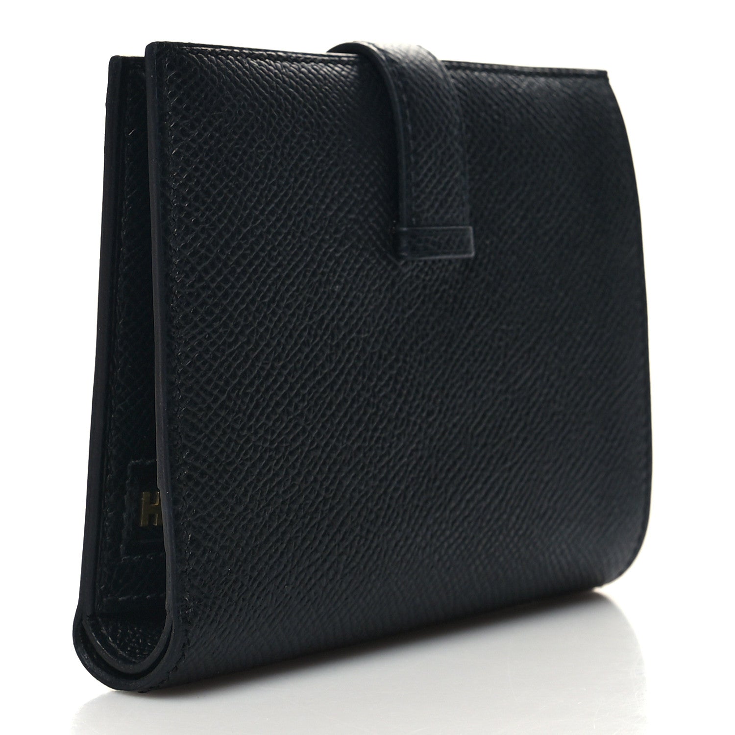Hermes Epsom Bearn Compact Wallet Black 3 of 9