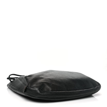 Delvaux Grained Calfskin Deux De Delvaux Bucket Bag Black 4 of 10