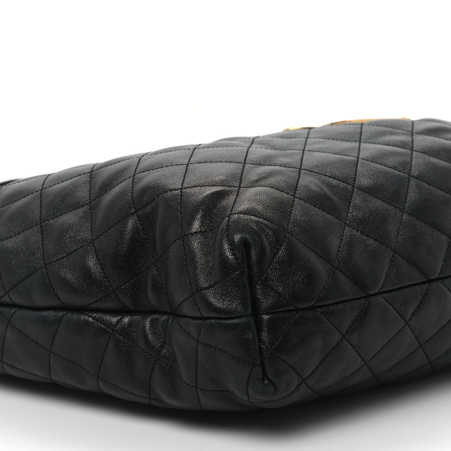 Saint Laurent Lambskin Quilted Maxi Icare Shopping Tote Black 9 of 11