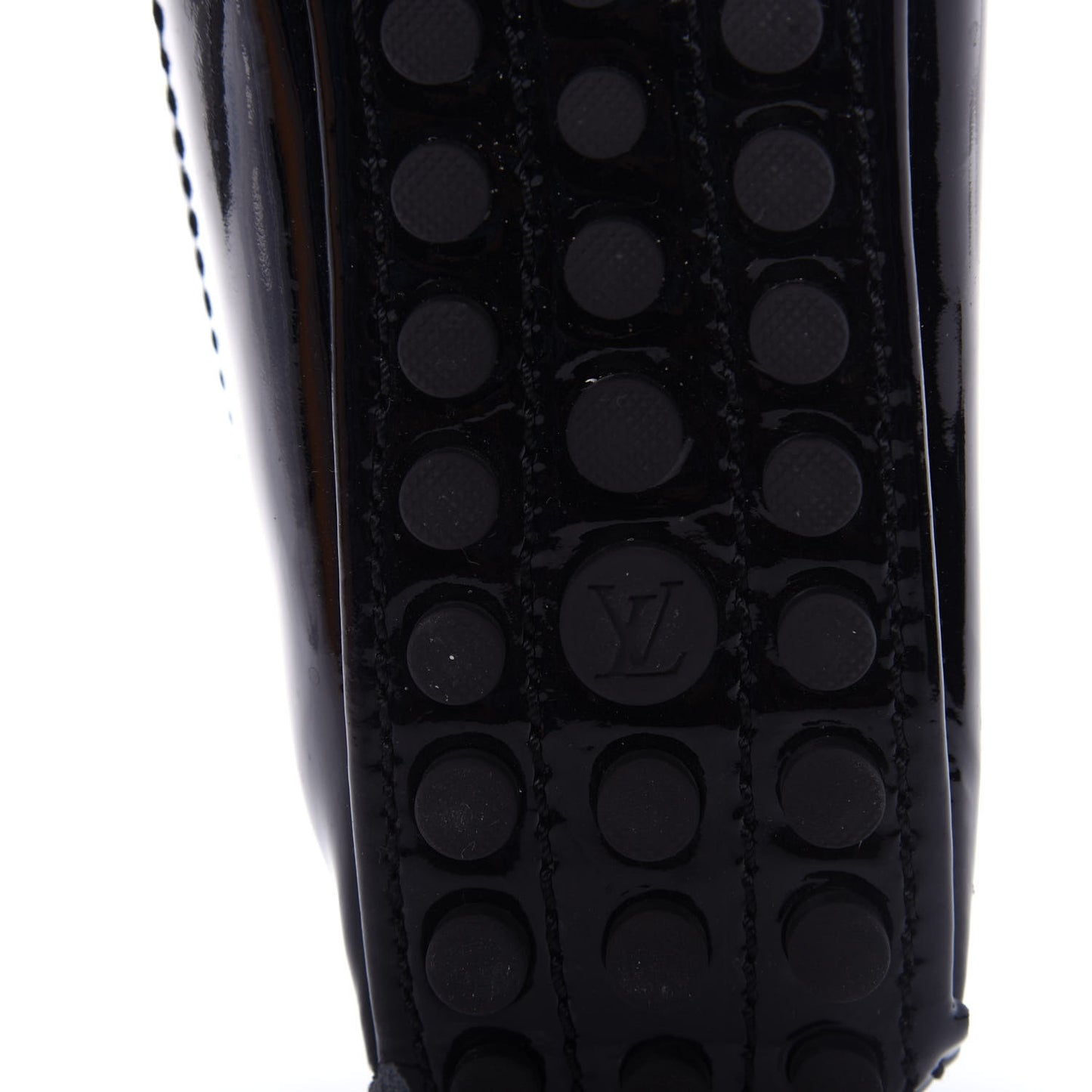 Patent Calfskin Oxford Ballerina Flats 39 Black