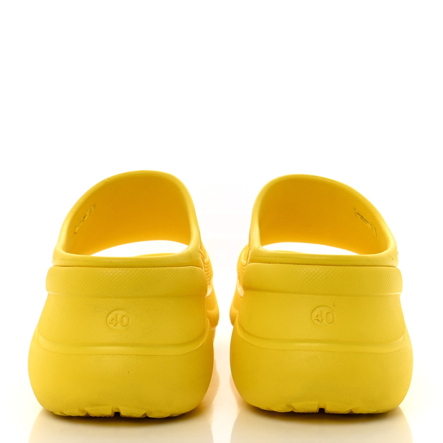 X CROCS Rubber Womens Pool Slides 40 Lemon