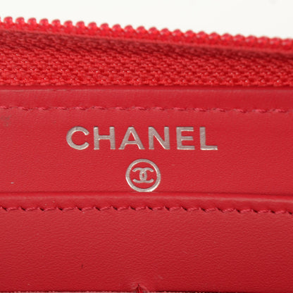 Chanel Caviar Timeless CC Large Gusset Zip Around Wallet Rose Fonce 6 of 8