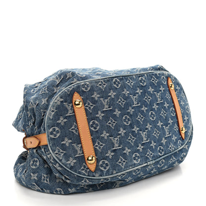 Louis Vuitton Denim Mahina XL Blue 4 of 10