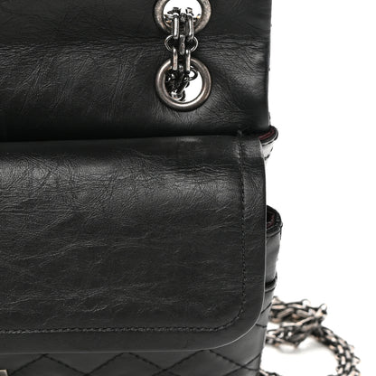 Chanel Aged Calfskin Quilted 2.55 Reissue 225 Flap Black 12 of 15