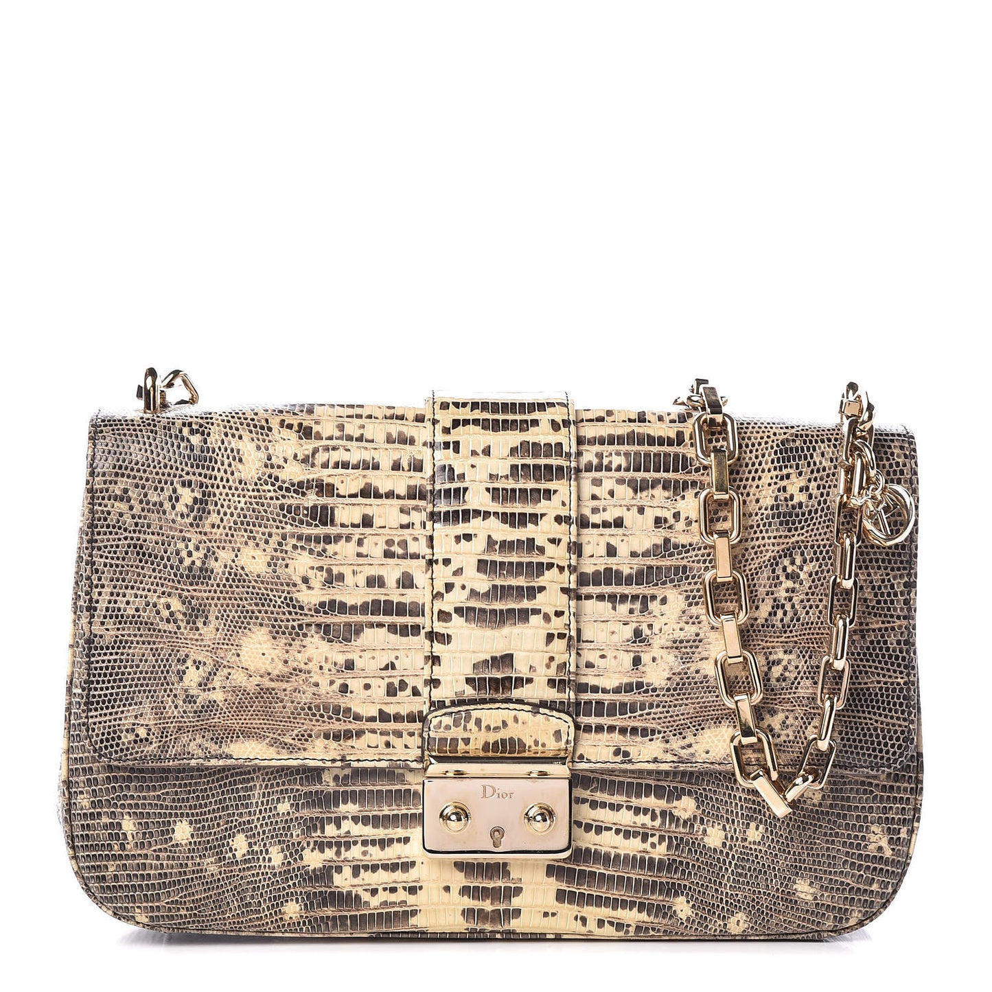 Lizard Medium Miss Dior Flap