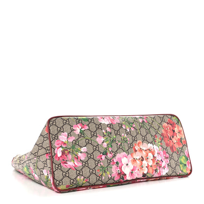 Gucci Soft GG Supreme Monogram Blooms Medium Crossbody Tote Beige Multicolor Dry Rose 4 of 12