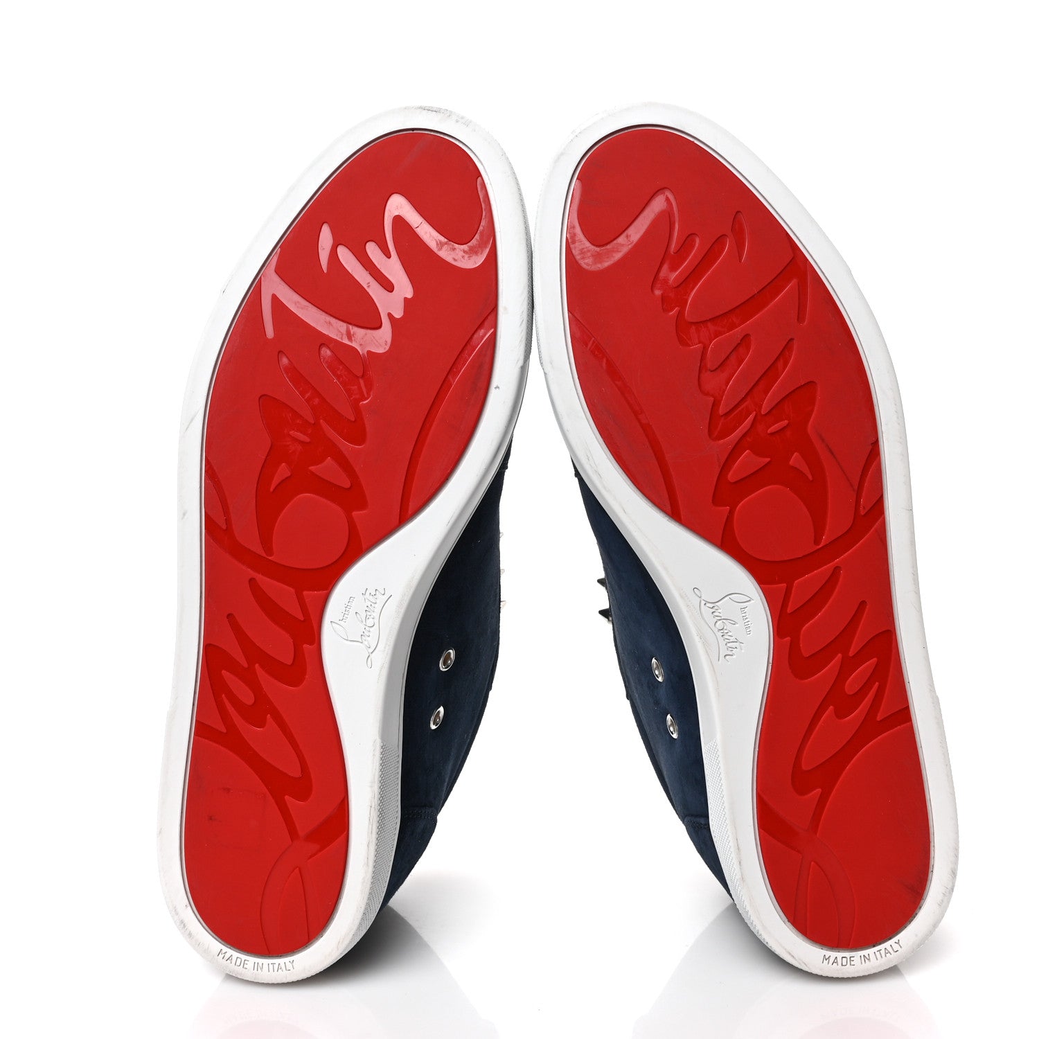 Christian Louboutin Denim Mens Fique A Vontade Sneakers 44.5 Blue 5 of 8