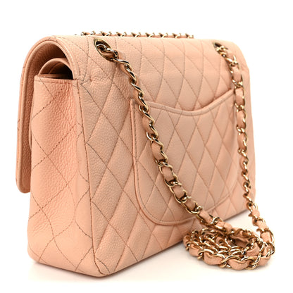 Chanel Caviar Quilted Medium Double Flap Light Pink 3 of 11