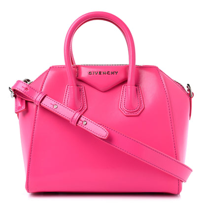 Givenchy Shiny Lord Calfskin Mini Antigona Shocking Pink 1 of 11