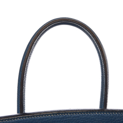 Hermes Taurillon Clemence Birkin 35 Bleu Thalassa 31 of 44