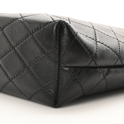 Saint Laurent Lambskin Quilted Gaby Cosmetic Pouch Black 10 of 10