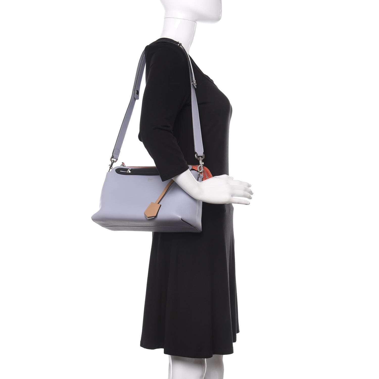 Fendi Vitello Dolce 4 Color Medium By The Way Boston Bag Lilla Multicolor 2 of 10