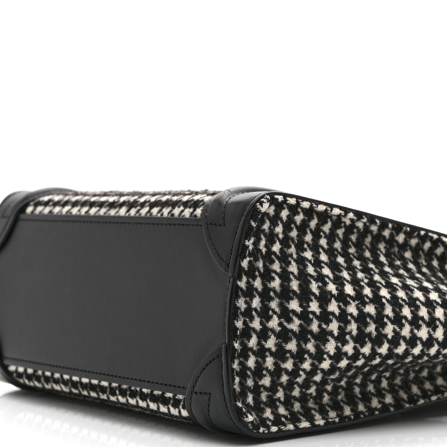 Celine Canvas Calfskin Nano Luggage White Black 11 of 11