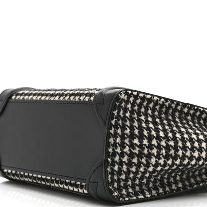 Celine Canvas Calfskin Nano Luggage White Black 11 of 11