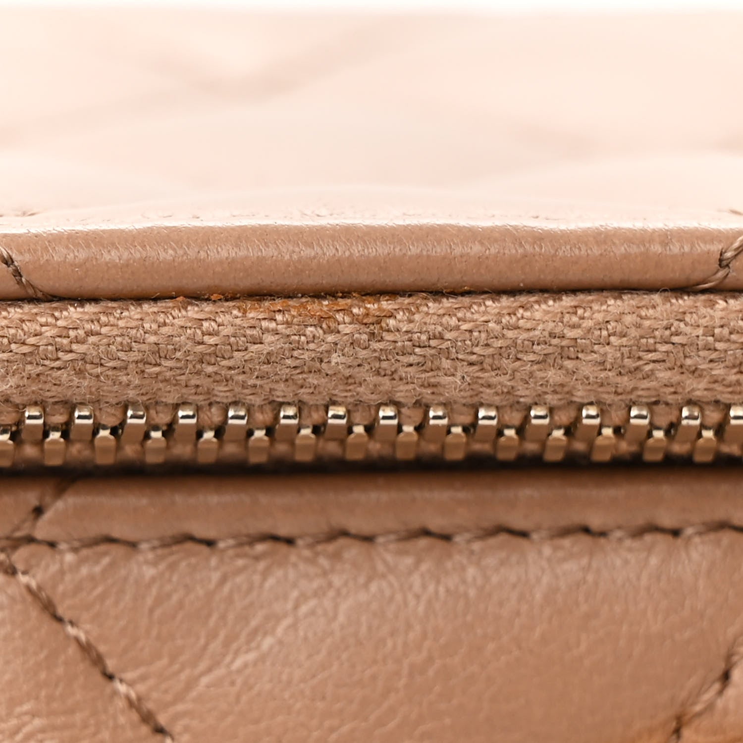 Chanel Lambskin Quilted Small Pillow Crush Vanity Case With Chain Beige 11 of 12