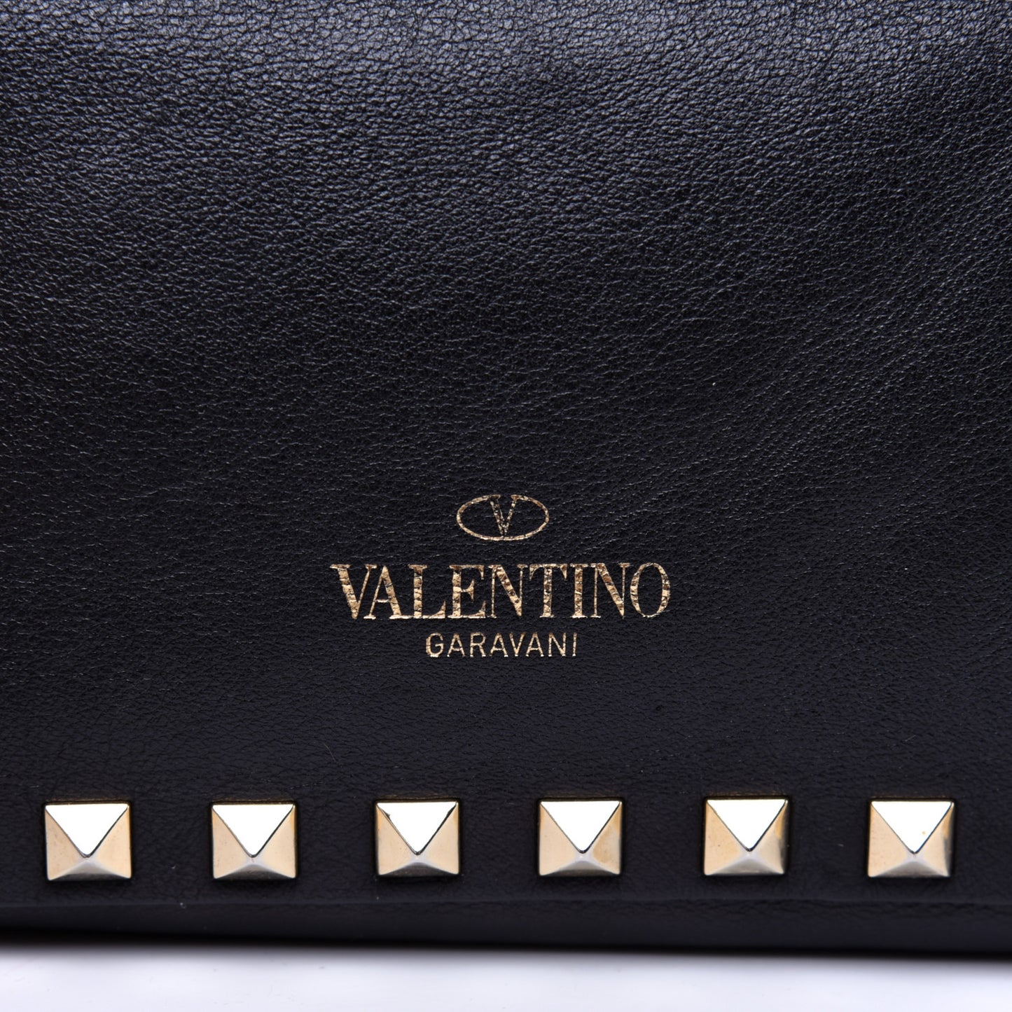 Vitello Mini Rockstud Flap Saddle Crossbody Bag Black